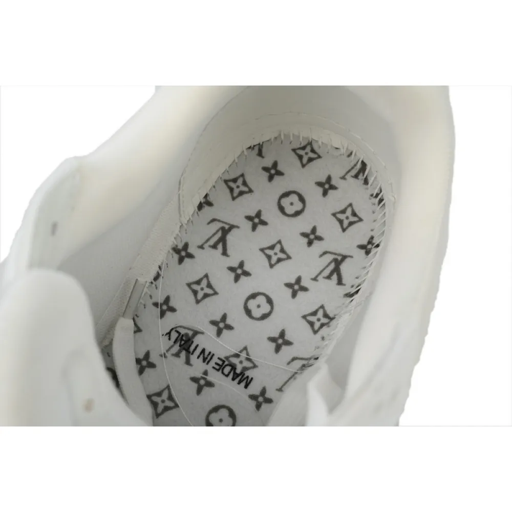 Louis Vuitton Trainer White Leather