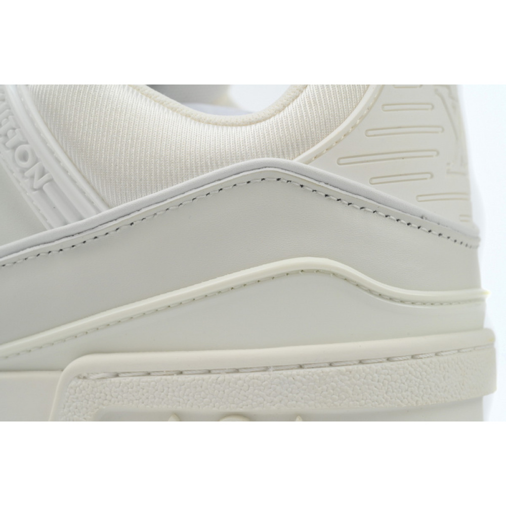 Louis Vuitton Trainer White Leather