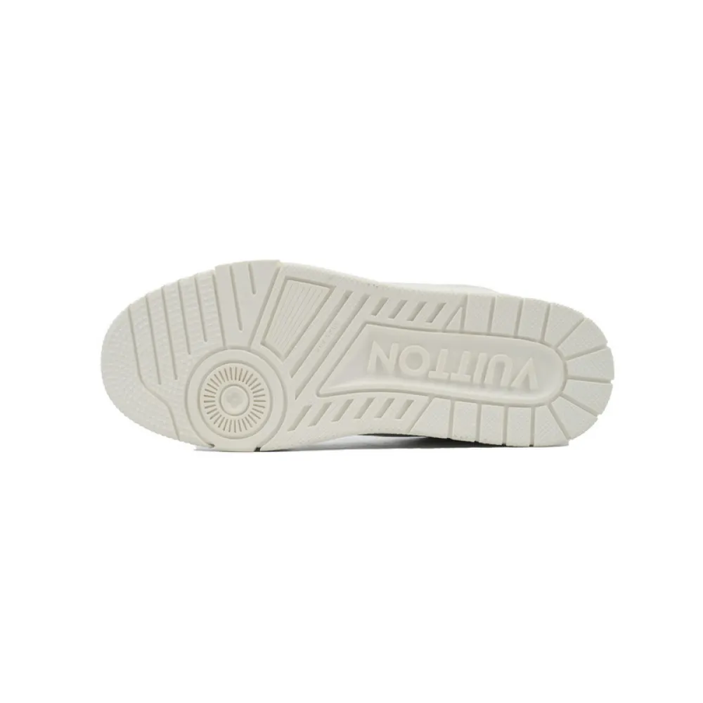 Louis Vuitton Trainer White Leather