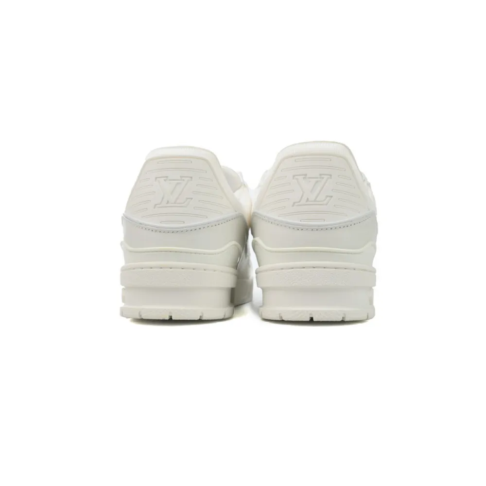 Louis Vuitton Trainer White Leather