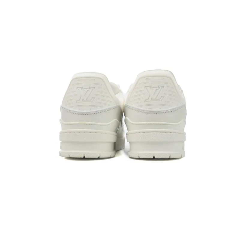 Louis Vuitton Trainer White Leather