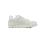 Louis Vuitton Trainer White Leather