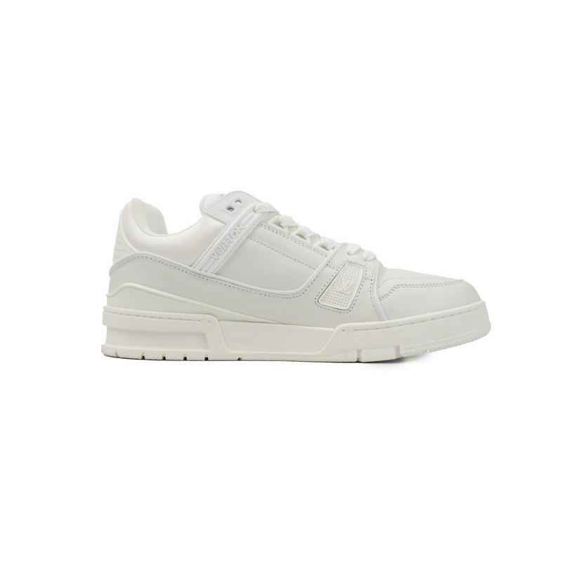 Louis Vuitton Trainer White Leather