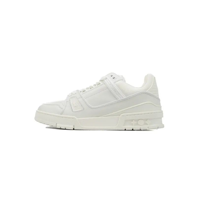 Louis Vuitton Trainer White Leather
