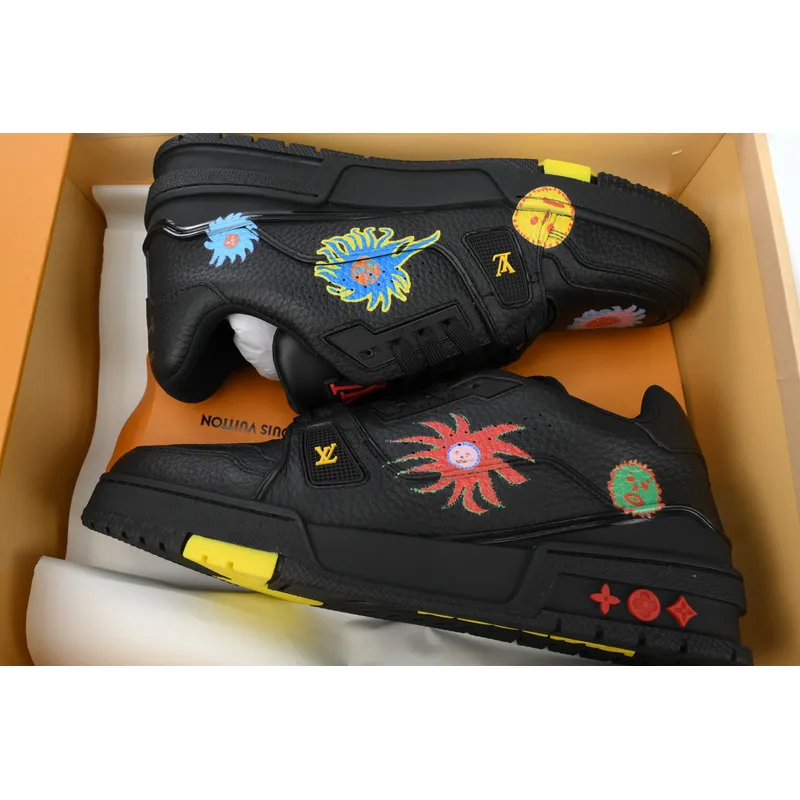 Yayoi Kusama x Louis Vuitton Trainer Black