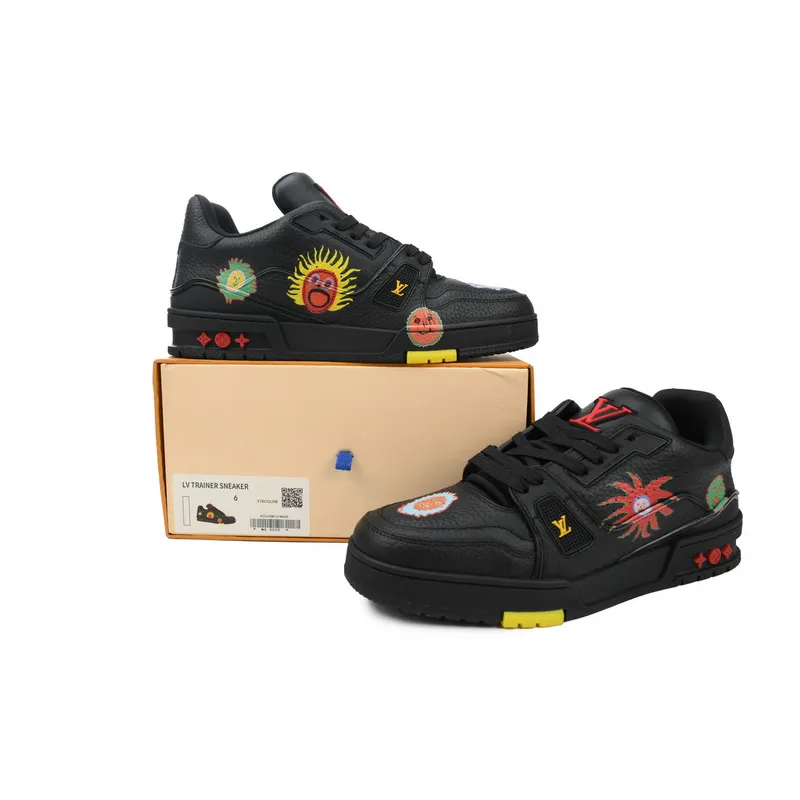 Yayoi Kusama x Louis Vuitton Trainer Black
