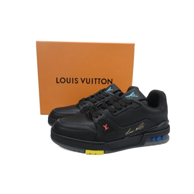 Louis Vuitton Trainer Black  02