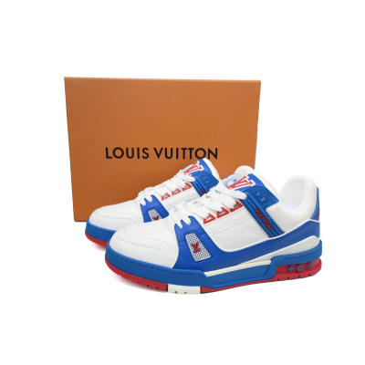 Louis Vuitton Trainer Blue Red 02