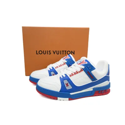 Louis Vuitton Trainer Blue Red 02