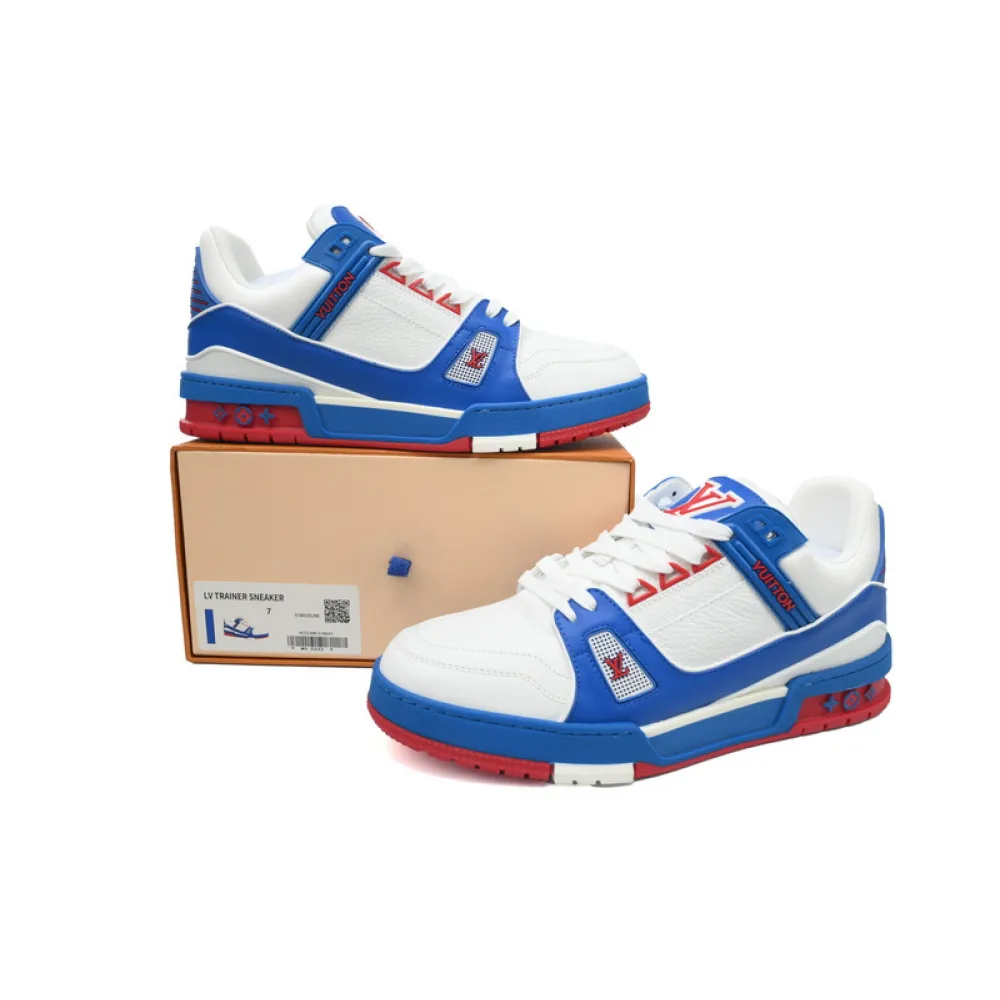 Louis Vuitton Trainer Blue Red