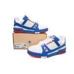 Louis Vuitton Trainer Blue Red