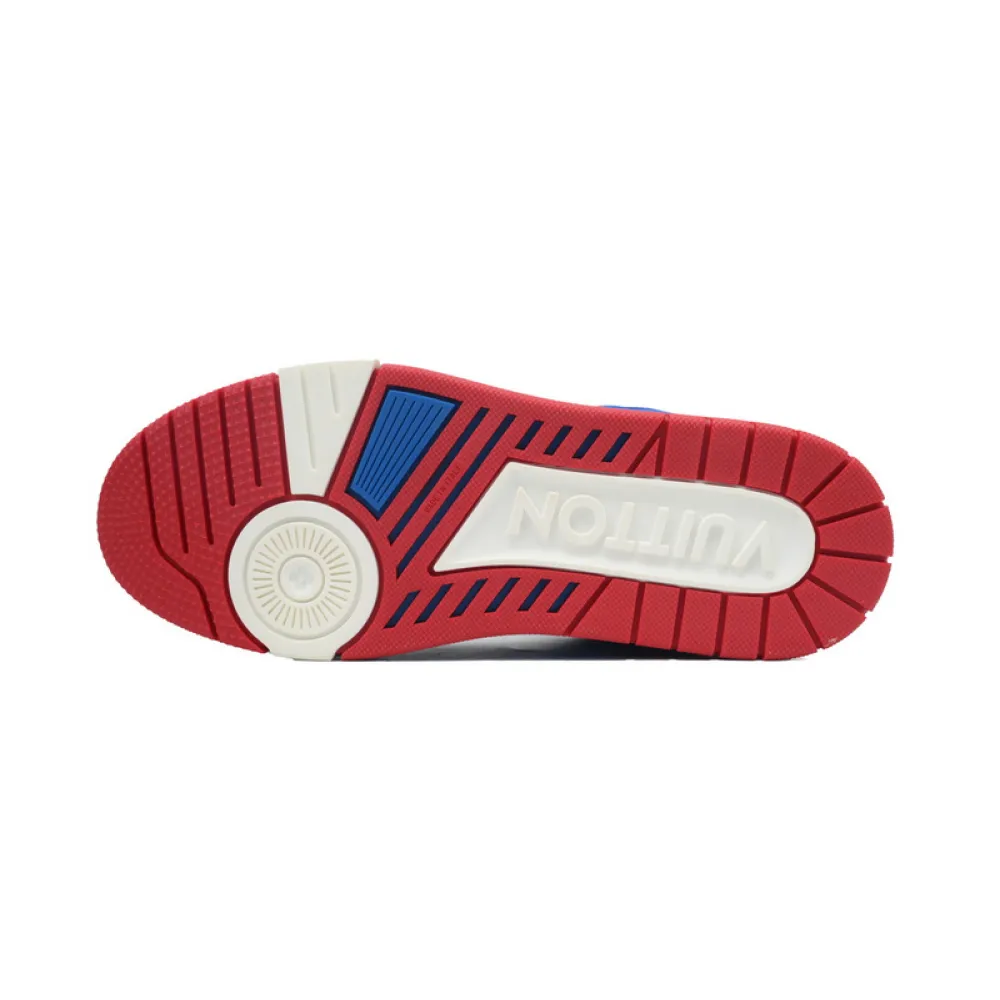 Louis Vuitton Trainer Blue Red