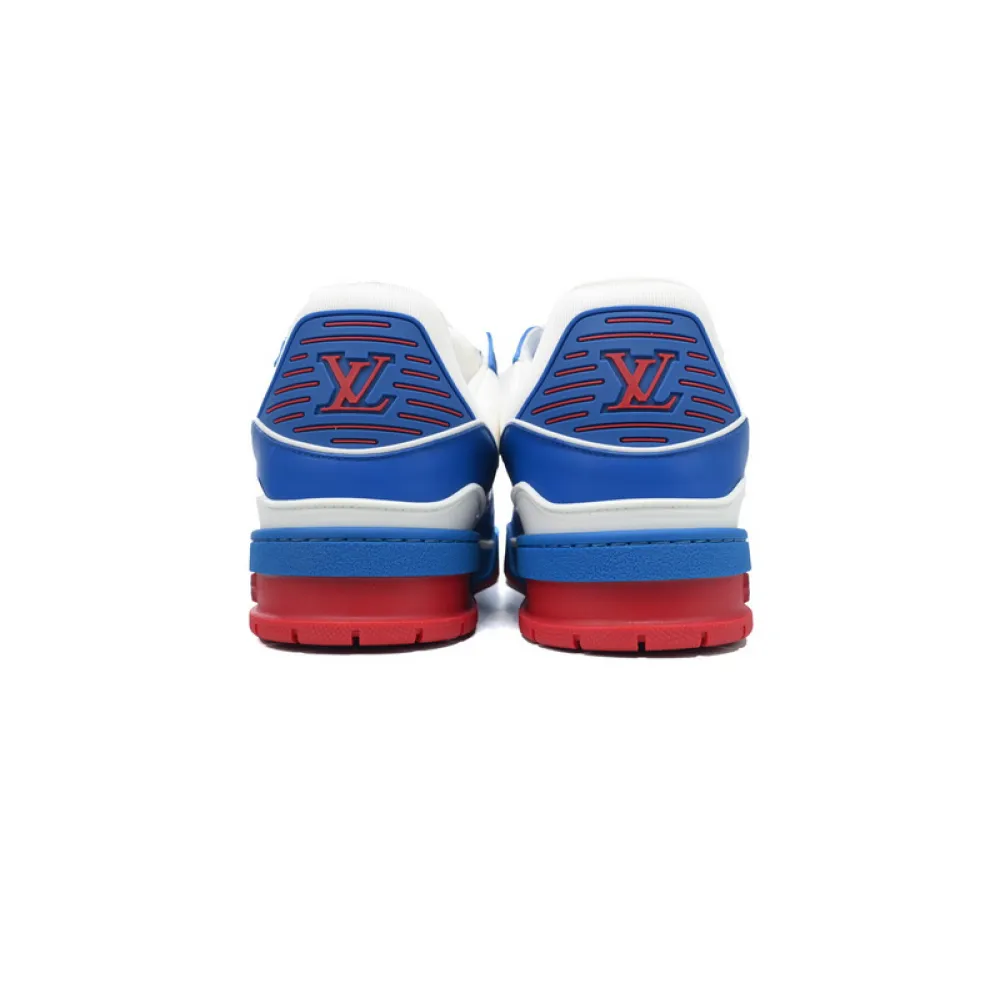 Louis Vuitton Trainer Blue Red
