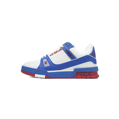 Louis Vuitton Trainer Blue Red 01