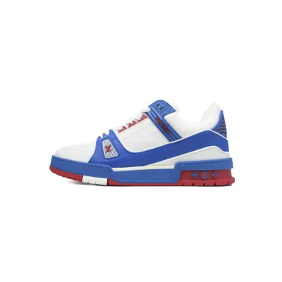 Louis Vuitton Trainer Blue Red 01