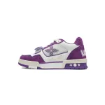 Louis Vuitton Trainer Denim  Purple