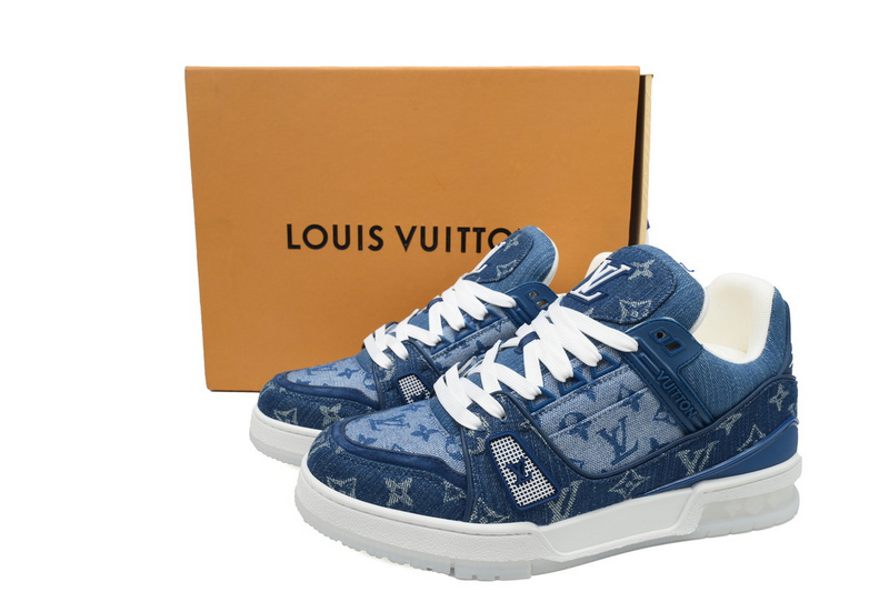 Louis Vuitton Trainer Denim Blue