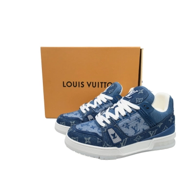 Louis Vuitton Trainer Denim Blue 02