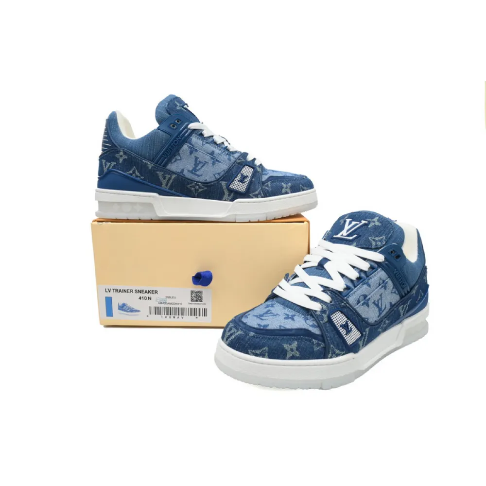 Louis Vuitton Trainer Denim Blue