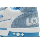 Louis Vuitton Trainer Denim Blue