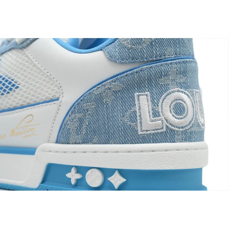 Louis Vuitton Trainer Denim Blue