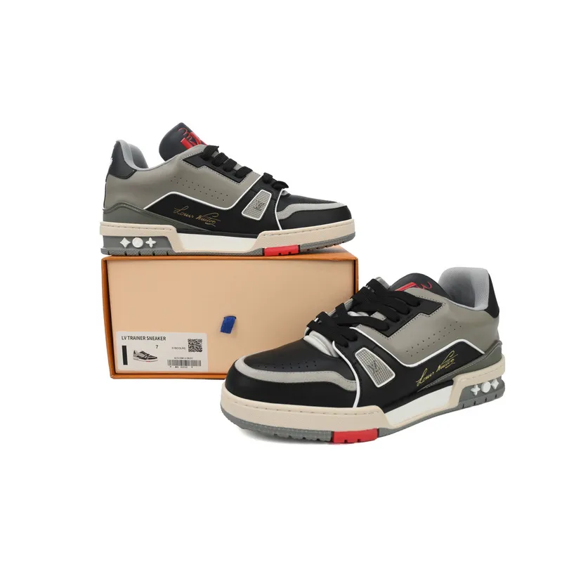 Louis Vuitton Trainer Grey Black