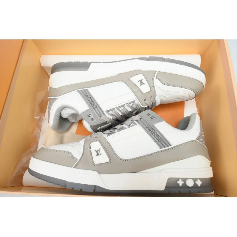 Louis Vuitton Trainer Grey White 