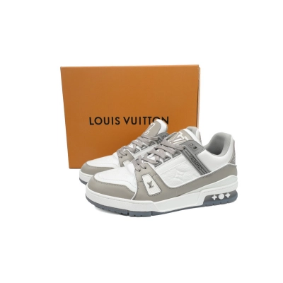 Louis Vuitton Trainer Grey White  02
