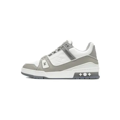 Louis Vuitton Trainer Grey White  01