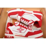 Louis Vuitton Trainer Denim Rose Red