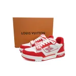 Louis Vuitton Trainer Denim Rose Red
