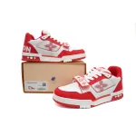 Louis Vuitton Trainer Denim Rose Red