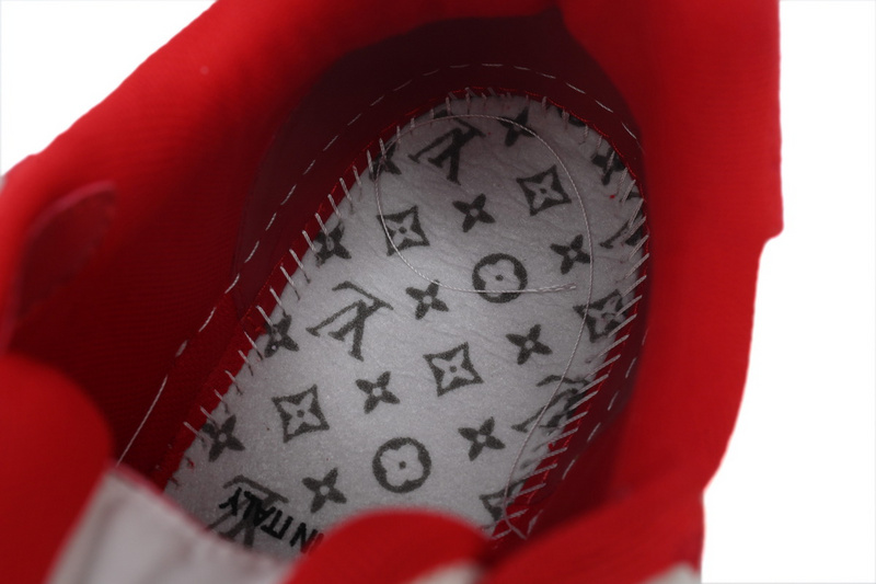 Louis Vuitton Trainer Denim Rose Red