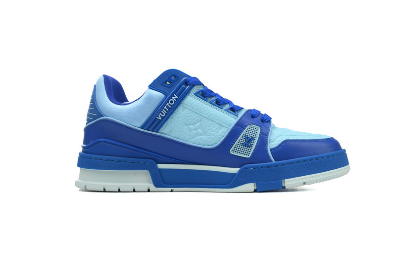 Louis Vuitton Trainer White Blue
