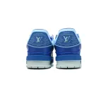 Louis Vuitton Trainer White Blue