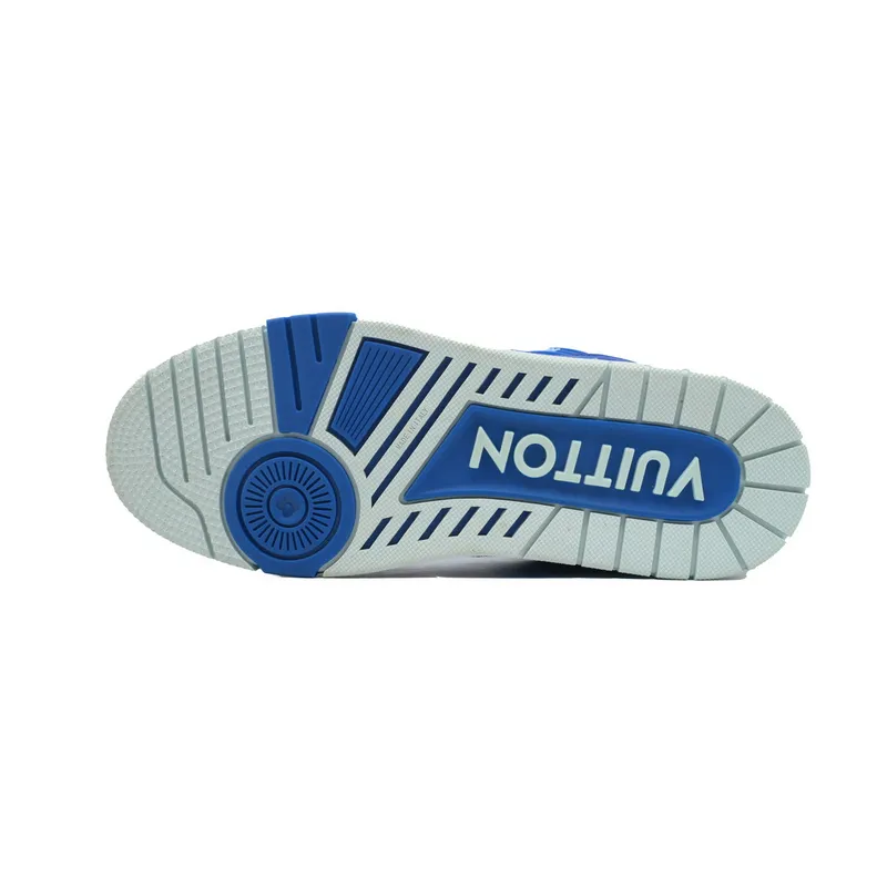 Louis Vuitton Trainer White Blue