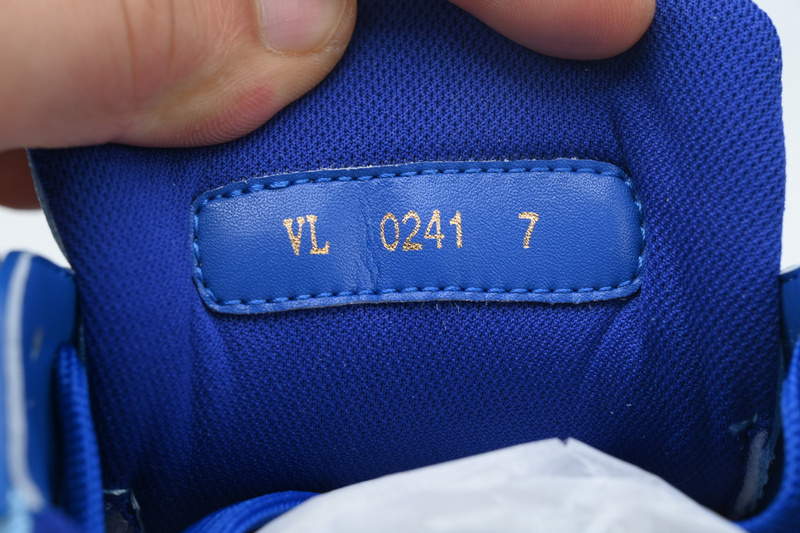 Louis Vuitton Trainer White Blue