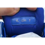 Louis Vuitton Trainer White Blue