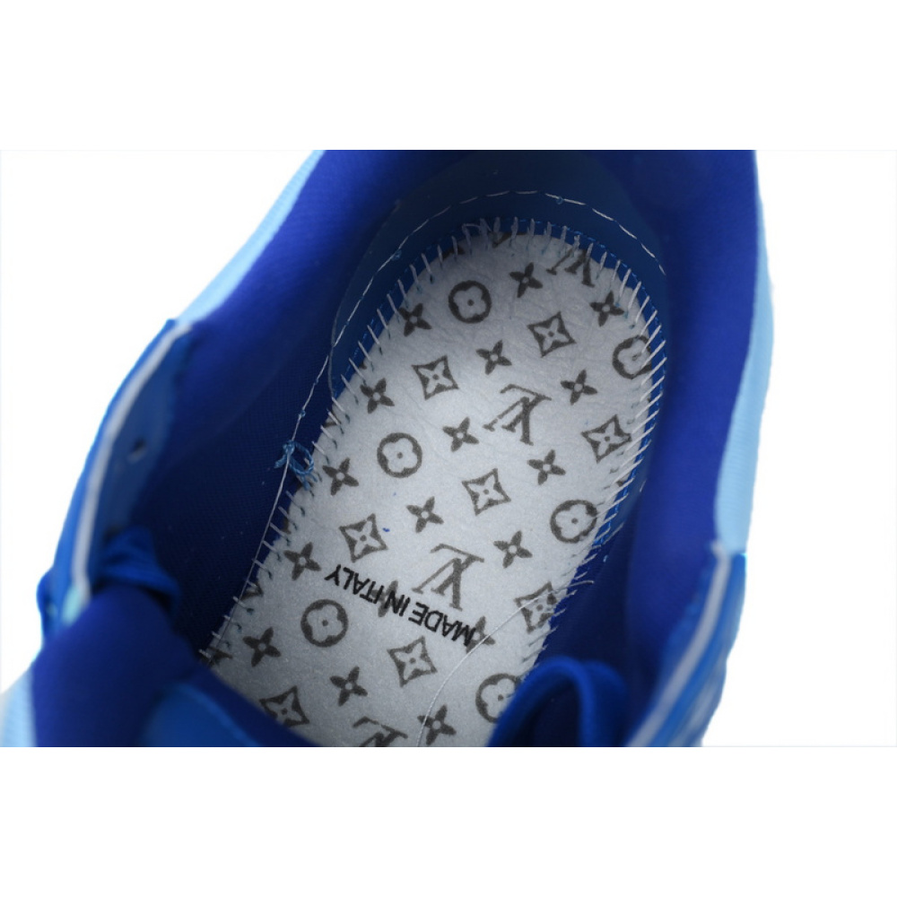 Louis Vuitton Trainer White Blue