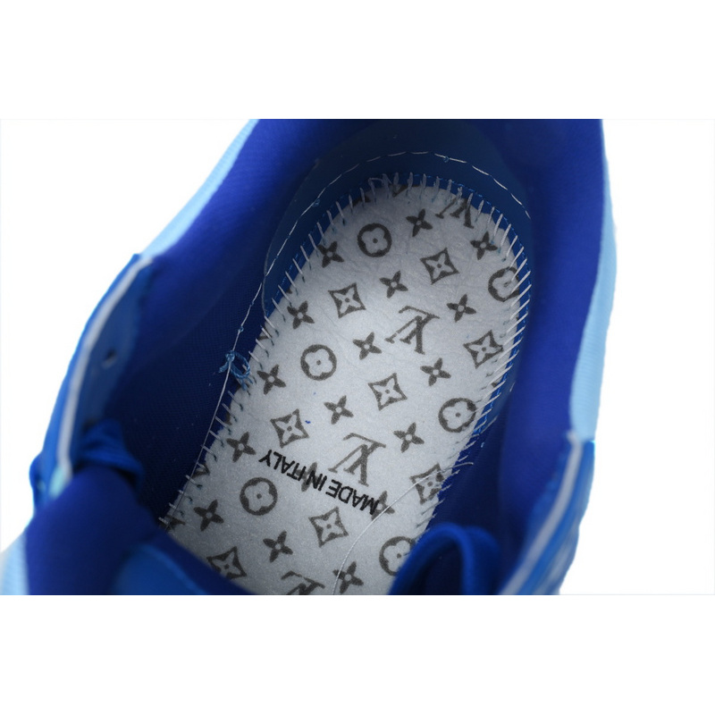 Louis Vuitton Trainer White Blue