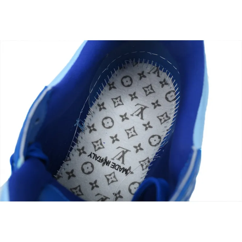 Louis Vuitton Trainer White Blue