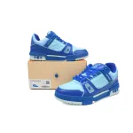 Louis Vuitton Trainer White Blue