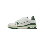 Louis Vuitton Trainer White Green 