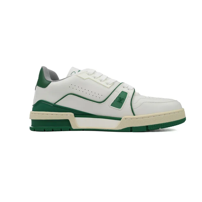 Louis Vuitton Trainer White Green 