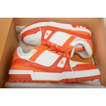 Louis Vuitton Trainer White Orange