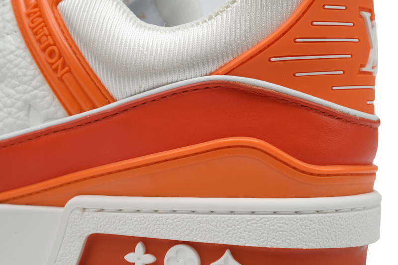 Louis Vuitton Trainer White Orange
