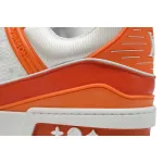 Louis Vuitton Trainer White Orange