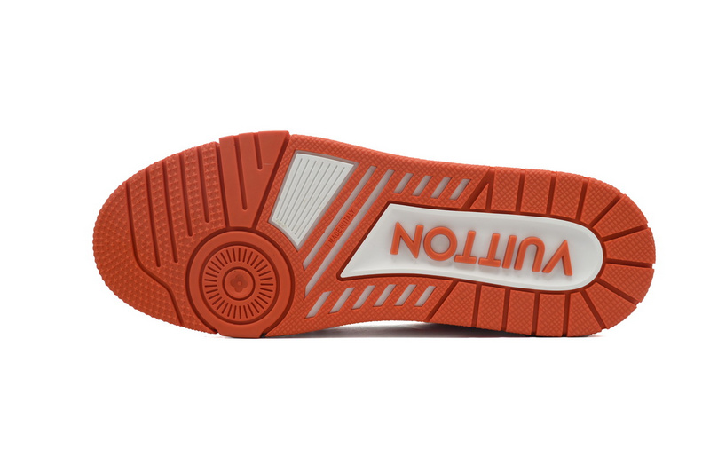 Louis Vuitton Trainer White Orange