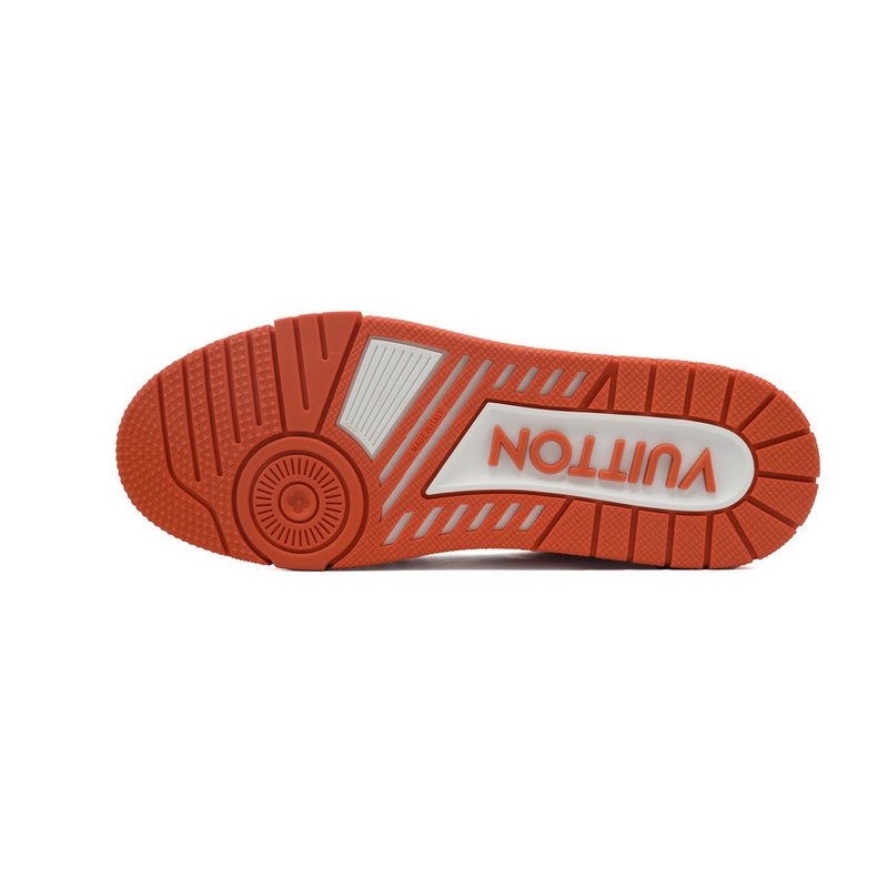 Louis Vuitton Trainer White Orange