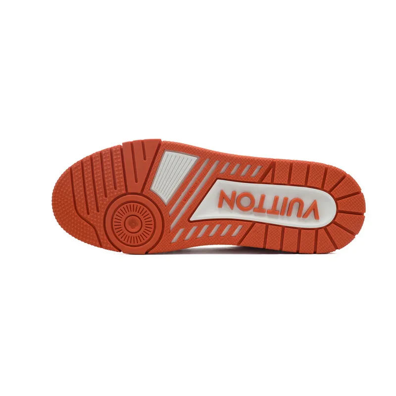 Louis Vuitton Trainer White Orange